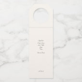 ピンクモダンレモンズ結婚リモンチェロ ボトルネックタグ (裏面)