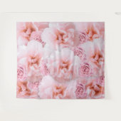 ピンクモダンローズフォトブースProp背景 タペストリー (正面(横))