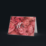 ピンクモダンローズフローラ40th Birthday Card カード<br><div class="desc">ピンクモダンローズフローラ40thバースデーカードは白いバラを特徴とし、簡単に編集可能なメッセージで美しいフローラ、ハッピーバースデーカードを作成する。</div>