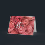 ピンクモダンローズフローラ40th Birthday Card カード<br><div class="desc">ピンクモダンローズフローラ40thバースデーカードは白いバラを特徴とし、簡単に編集可能なメッセージで美しいフローラ、ハッピーバースデーカードを作成する。</div>