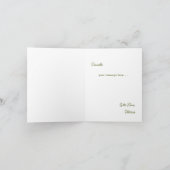 ピンクモダンワイルドフラワーブーケ結婚式 招待状 (内部)