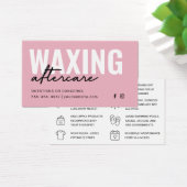 ピンクモダンワクシングアフターケアカード脱毛 (デスク)