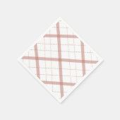 ピンクモダンヴィンテージプ結婚ライド紙ナプキン スタンダードカクテルナプキン (角)