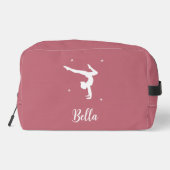 ピンクモダン体操ダンスフィットネス旅行 ドップキット (裏面)