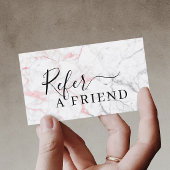 ピンクモダン大理石美しいサロン紹介 紹介カード