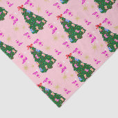 ピンクモダン女性のカーボーイウエスタンブーツクリスマスツリー 薄葉紙 (詳細)