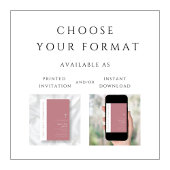 ピンクモダン宗教十字少女ファースト・コミュニオン 招待状