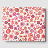 ピンクモダン抽象芸術結婚ズ ゲストブック (裏面)