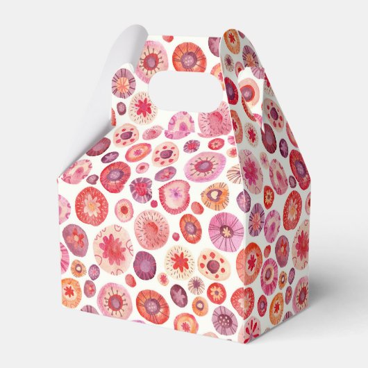 ピンクモダン抽象芸術結婚ズ フェイバーボックス (裏面サイド)