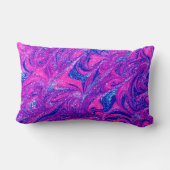 ピンクモダン抽象芸術腰枕 ランバークッション (裏面)