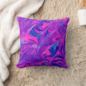 ピンクモダン抽象芸術 クッション (ブランケット)