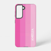 ピンクモダン数々の色の個人設定名 SAMSUNG GALAXYケース (裏面)