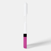 ピンクモダン水玉模様カラーブロックモノグラム Case-Mate iPhoneケース (裏面 / 右)