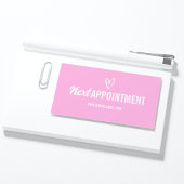 ピンクモダン美しいアポイントメントロイヤリティカード ロイヤリティカード