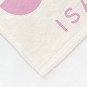 ピンクモダン色のスカンジナビアかわいいアートパターン フリースブランケット (角)