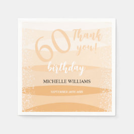 ピンクモダン色の夏の誕生日パーティー スタンダードカクテルナプキン