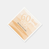 ピンクモダン色の夏の誕生日パーティー スタンダードカクテルナプキン (角)