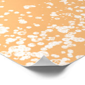 ピンクモダン色の夏の誕生日パーティー ポスター (角)