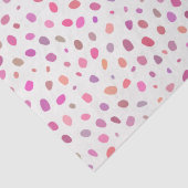 ピンクモダン色の抽象芸術スポットパターン 薄葉紙 (詳細)