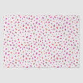 ピンクモダン色の抽象芸術スポットパターン 薄葉紙 (正面)
