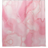 ピンクモダン色の霜降りカーテン シャワーカーテン (正面)