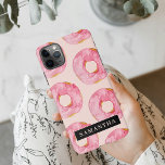 ピンクモダン色ドーナツ型名前付きパターン iPhone 11Pro MAXケース<br><div class="desc">ピンクモダン色ドーナツ型名前付きパターン</div>