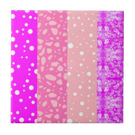 ピンクモダン色（テクスチャ）装飾正方形 タイル