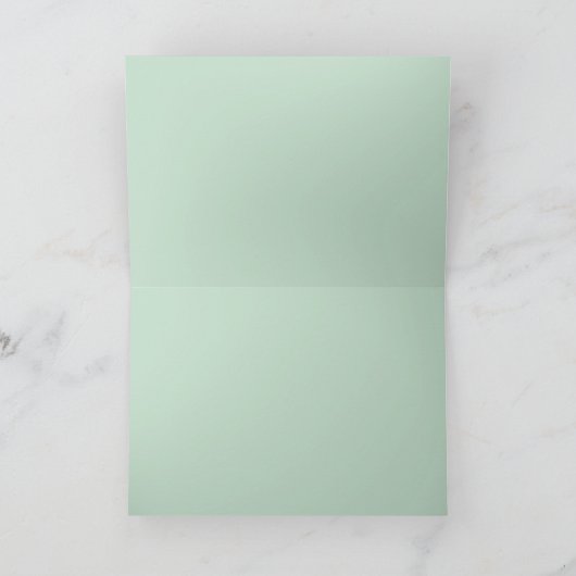 ピンクモダン赤面トロピカルメイド・オブ・オーナー(花嫁付き添い人)ありがとう サンキューカード (内部)