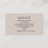 ピンクモダン赤面フローラ名刺 名刺 (裏面)