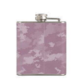 ピンクモダン迷彩柄カモフラージュモノグラムのフラスコ フラスク (裏面)