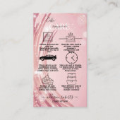 ピンクモダン金ゴールドウォーターカラー気にケーキビジネスC 名刺 (正面)