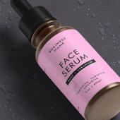 ピンクモダン2 OZドロッパーボトル防水ラベル フードラベル