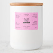 ピンクモダン2 OZドロッパーボトル防水ラベル フードラベル (正面)