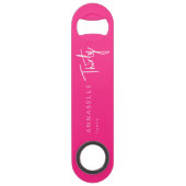 ピンクモダン30th30th誕生日パーティー スピード栓抜き (裏面)