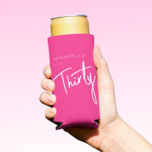 ピンクモダン30th30th誕生日パーティー