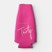 ピンクモダン30th30th誕生日パーティー ボトルクーラー (正面)