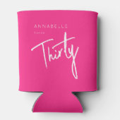 ピンクモダン30th30th誕生日パーティー 缶クーラー (裏面)