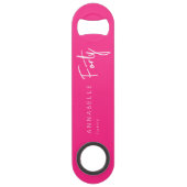 ピンクモダン40th440th誕生日パーティー スピード栓抜き (裏面)