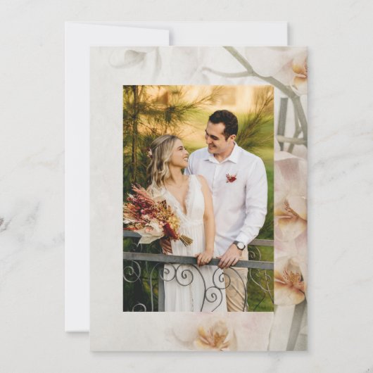 ピンクモダン 招待状 (裏面)