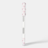 ピンクモノグラムと水彩弓iPhoneケース Case-Mate iPhoneケース (裏面 / 右)