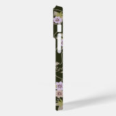 ピンクモノグラムのとブラックのフローラつる植物 Case-Mate iPhoneケース (裏面 / 左)