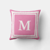 ピンクモノグラムのと白 クッション (裏面)