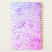 ピンクモノグラムのと紫のマーブル プランナー手帳 (裏面)