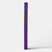 ピンクモノグラムのの花パープル Case-Mate iPhoneケース (裏面 / 左)