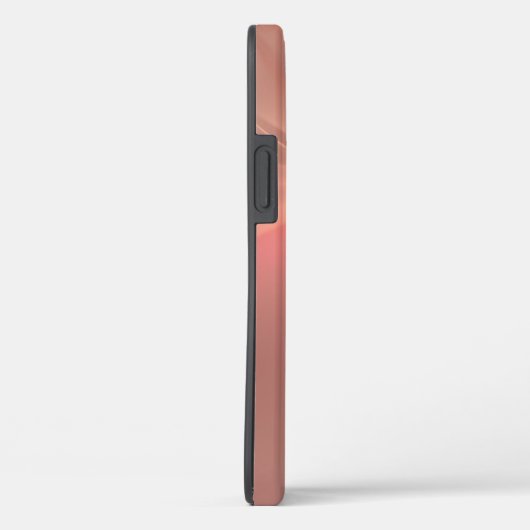 ピンクモノグラムのの鹿アップルiPhone 12ケース Case-Mate iPhoneケース (裏面 / 右)