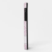 ピンクモノグラムのアールデコ紙吹雪レースマンダラ Case-Mate iPhoneケース (裏面/左)
