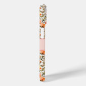 ピンクモノグラムのイエローオレンジのワイルドフラワーギフト Case-Mate iPhoneケース (裏面 / 右)