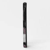 ピンクモノグラムのフローラフロントズ水玉模様曼荼羅 Case-Mate iPhoneケース (裏面/左)