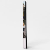 ピンクモノグラムの大理石5フォトコラージュ Case-Mate iPhoneケース (裏面/左)