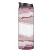 ピンクモノグラムの タンブラー (回転右)